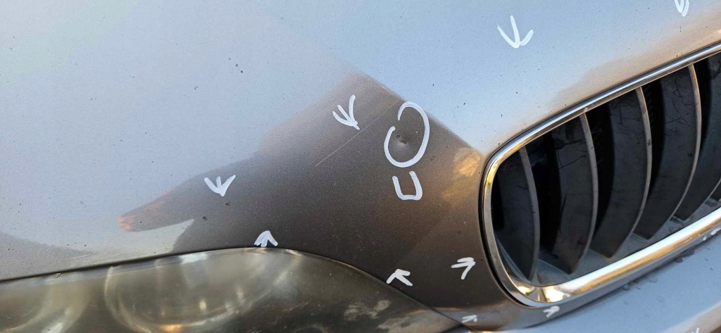 Капот bmw x5 e53 рестайлінг  472/4 sterlinggrau Оригінал