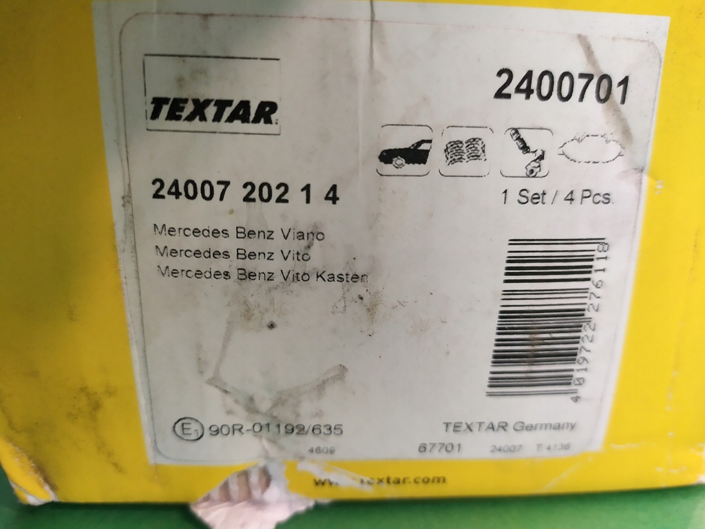 фото №6, Тормозные колодки тормозные задняя mercedes vito viano w639