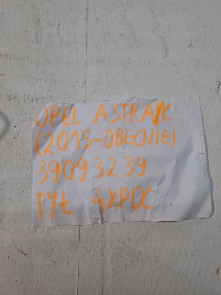 фото №7, Жгут электропроводка pdc бампера задняя opel astra v k 4xpdc