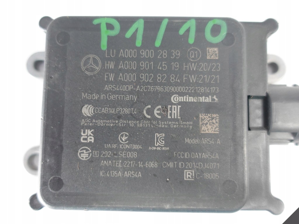 фото №4, Mercedes a0009002839 радар distronic датчик ars4-a