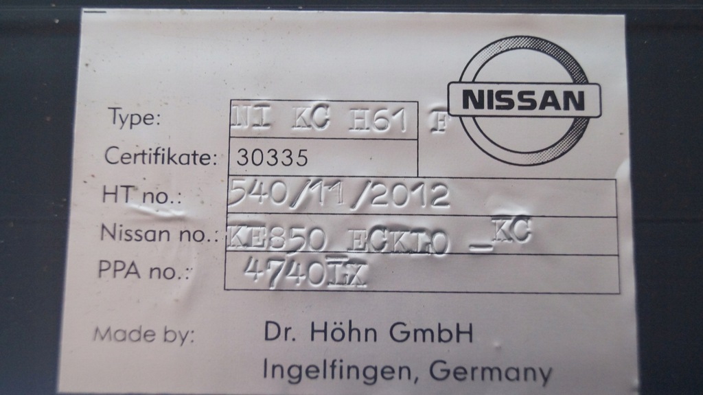 фото №11, Nissan navara d40 ke850 eckl0 kc обшивка кузов hardtop