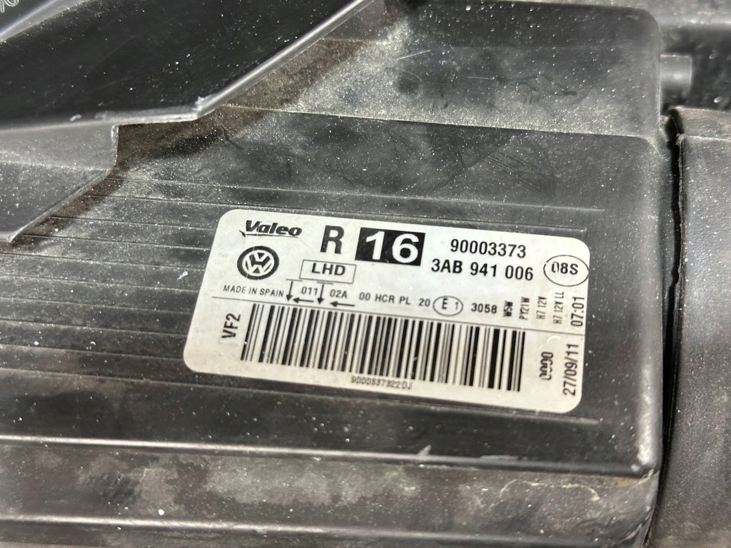 фото №7, Vw passat b7 лампа правая перед передняя oem 3ab941006