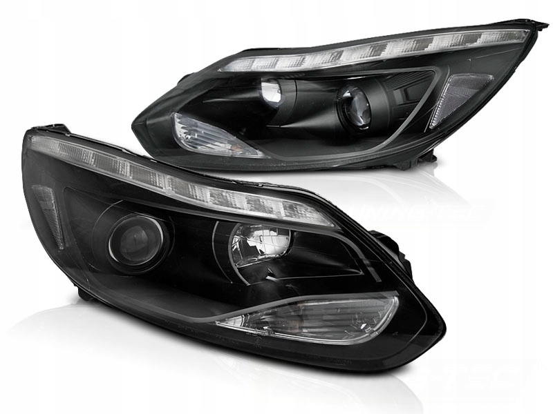 фото №1, Лампи передні ford focus 3 iii mk3 11-14 led black + двигуни reg. безкоштовно