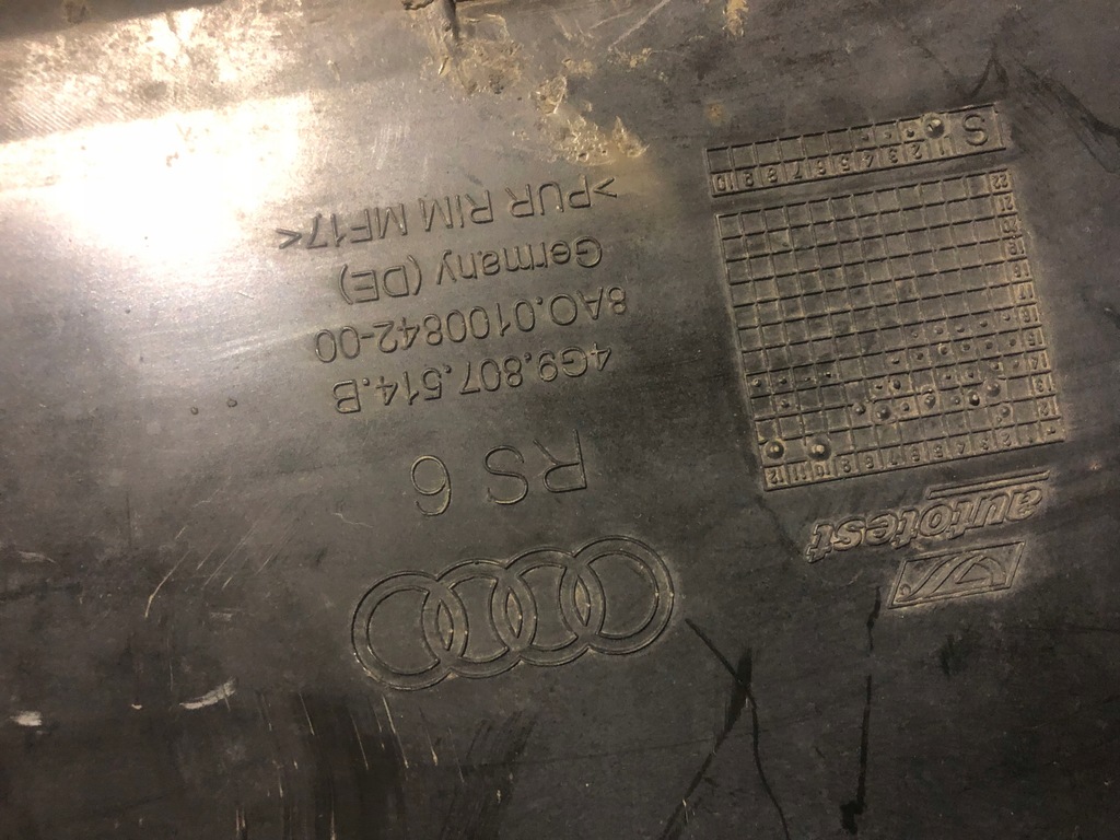 фото №8, Audi c7 rs6 4g9807514b спойлер диффузор накладка бампер задняя