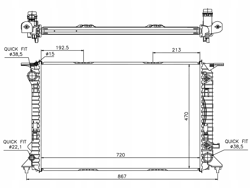 Купить Audi a5 b8 2011-2016 радиатор 8k0121251aa