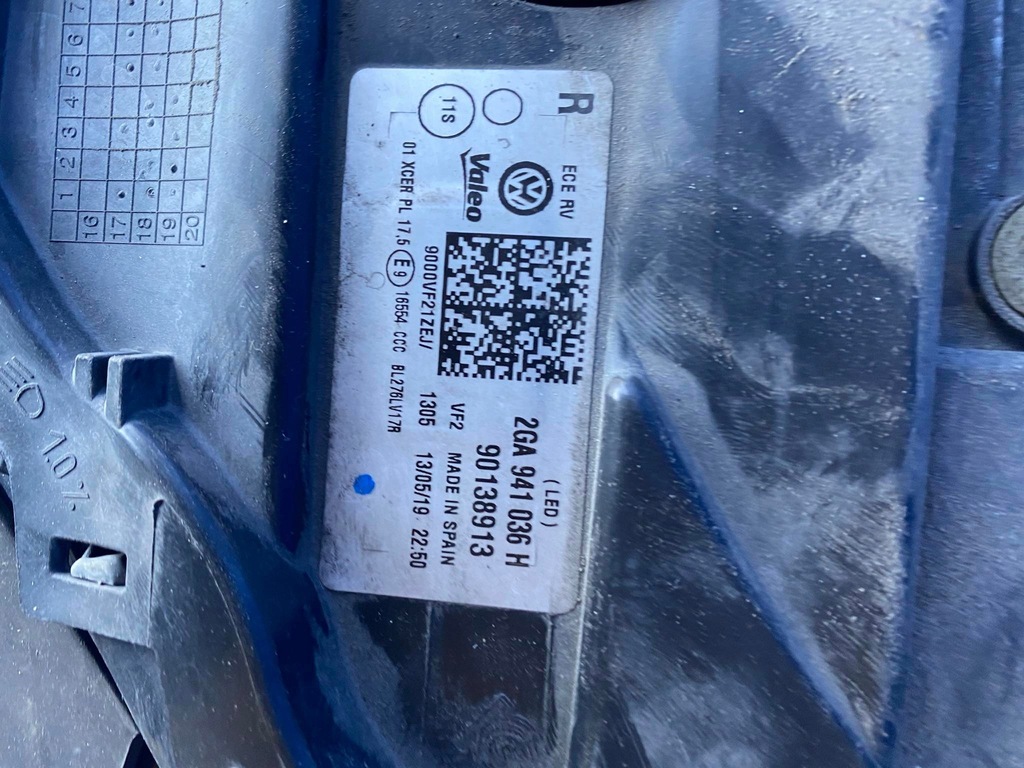 фото №3, Лампа правая перед vw troc t-roc 2ga 2ga941006b