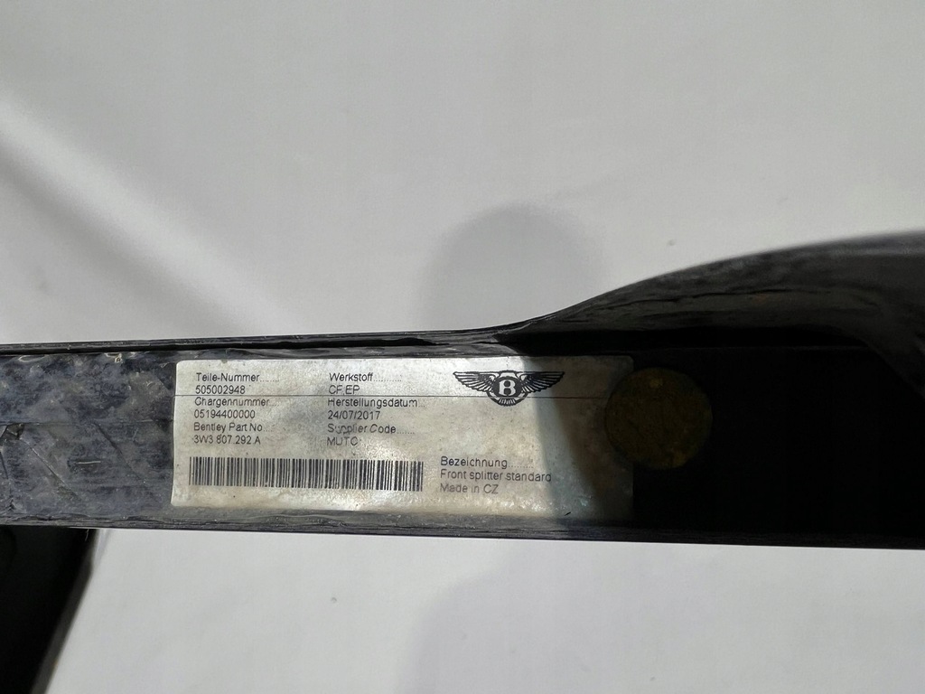 фото №11, Спойлер накладка бампера перед bentley continental 17- 505002948