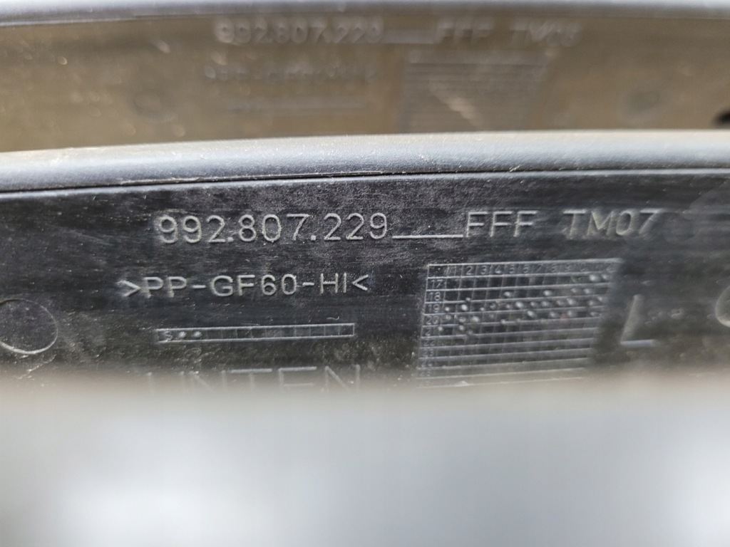 фото №16, Решётка бампера перед левая воздуховод воздуха porsche carrera 911 992 19-