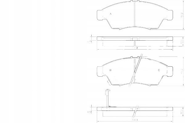 фото №16, A.b.s. 37407 набір гальмівних колодок гальмівних, гальма дискові