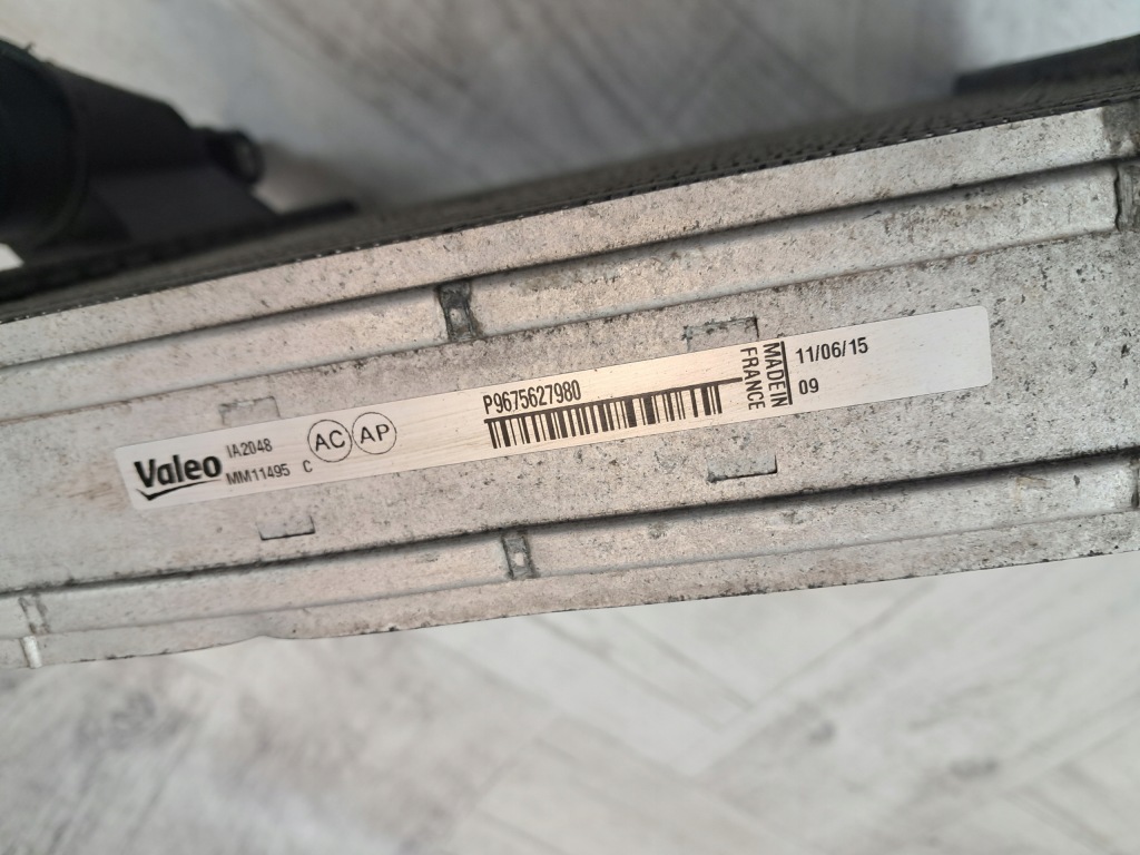 Peugeot 308 t9 2 радиатор интеркулер 1.6 hdi p9675627980 Недорого