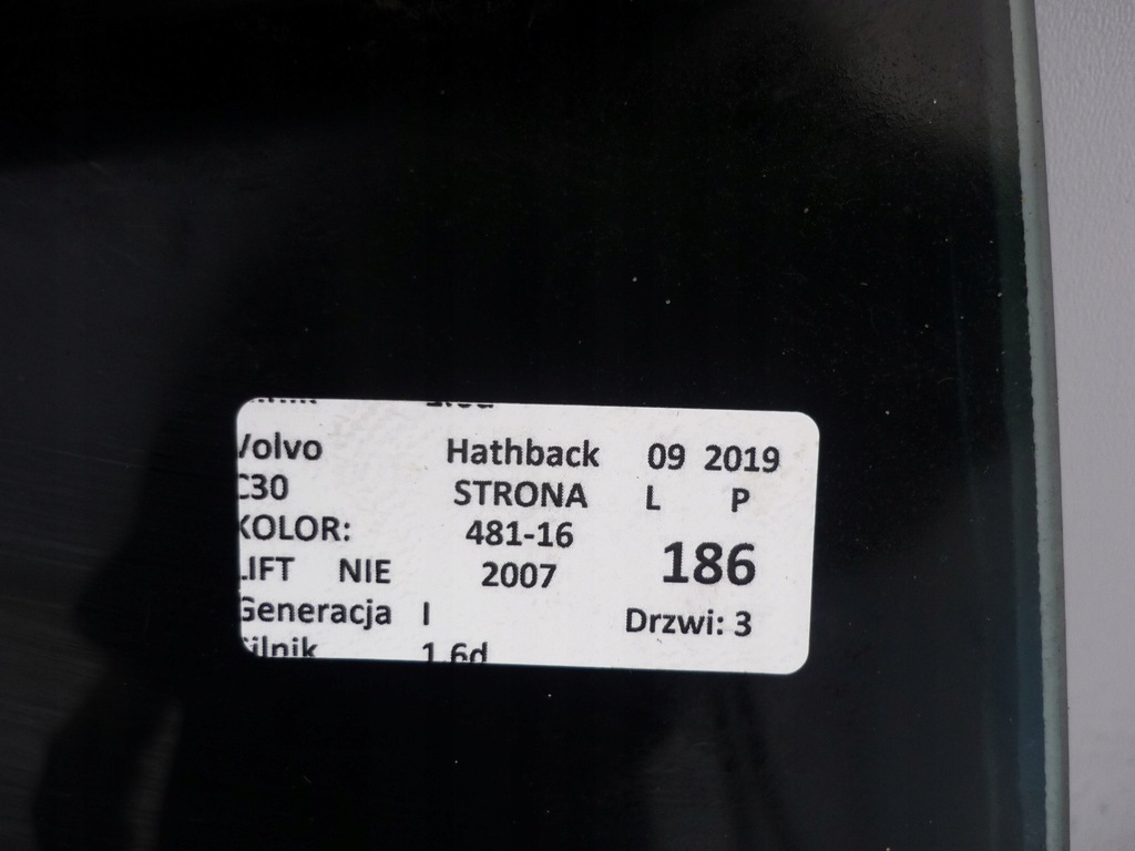 фото №6, Кришка багажника задня 481-16 volvo c30 i