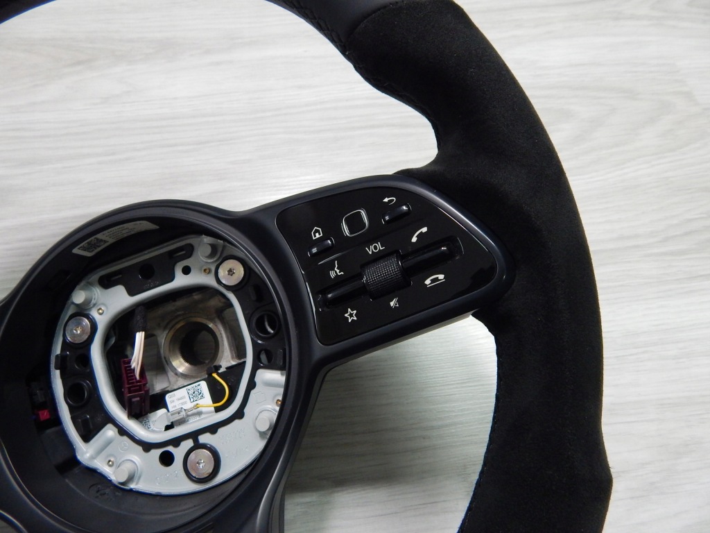 фото №10, Mercedes a-klasa w177 w247 w205 lift - воздуховод sport лепестки переключения alcantara