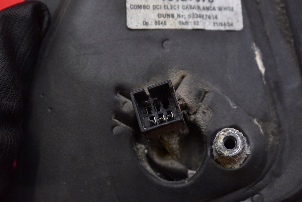 фото №11, Зеркало правое белый 13127970 eu opel combo c 01-05 5 pin