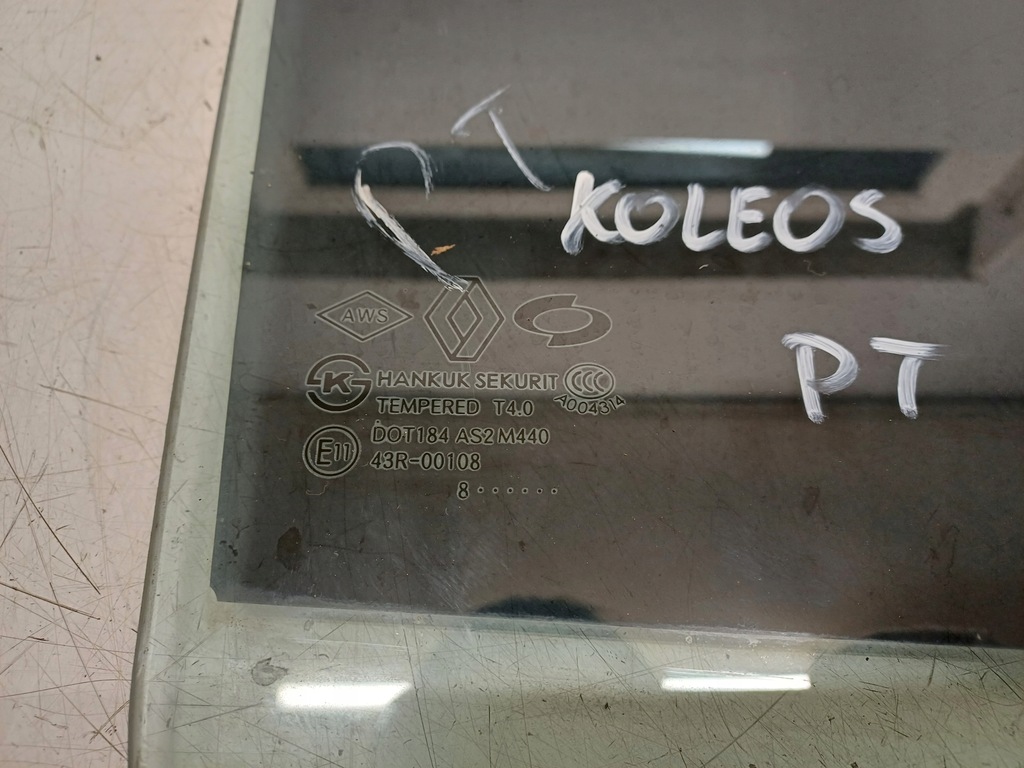 фото №2, Renault koleos 1 i 07- стекло правая задняя ...8