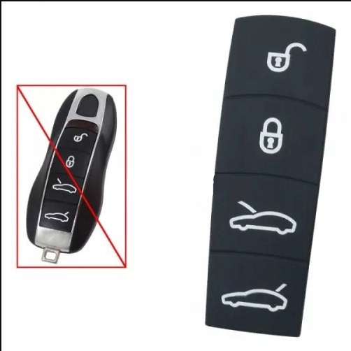 фото №1, Резинка pilot ключ кнопки porsche 4 кнопки