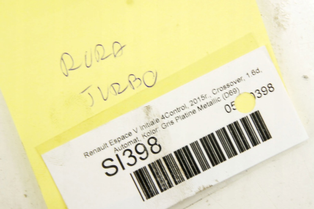 Si398 renault espace v 1.6d труба шланг turbo в Украине