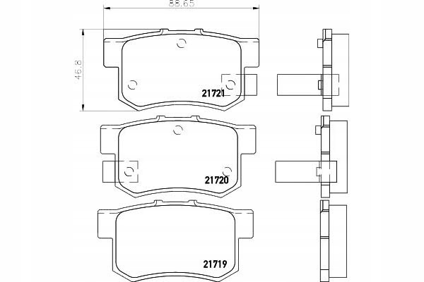 фото №12, Ham.klocki /t/ honda legend 2.0i 87-91