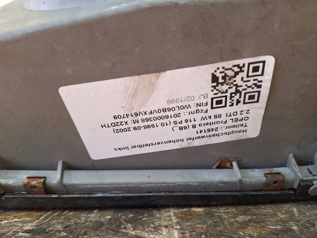 фото №6, Лампа ліва перед opel frontera b 98-02 europa 0301154301