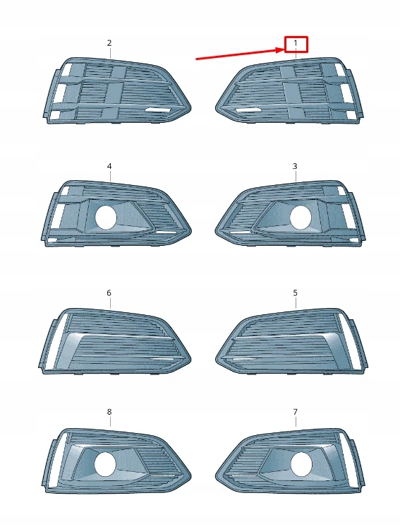 фото №10, Audi a5 sportback f5a передняя часть left air guide решётка 8w6807681b9b9 oem