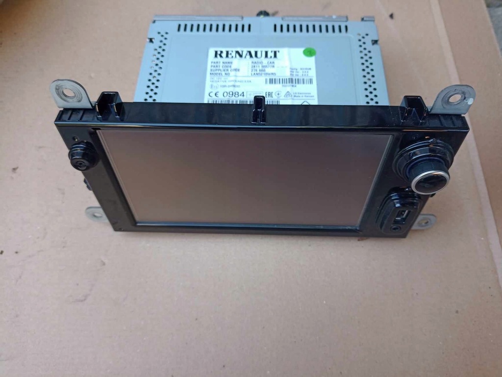 фото №1, Дисплей экран радио navi renault clio iv