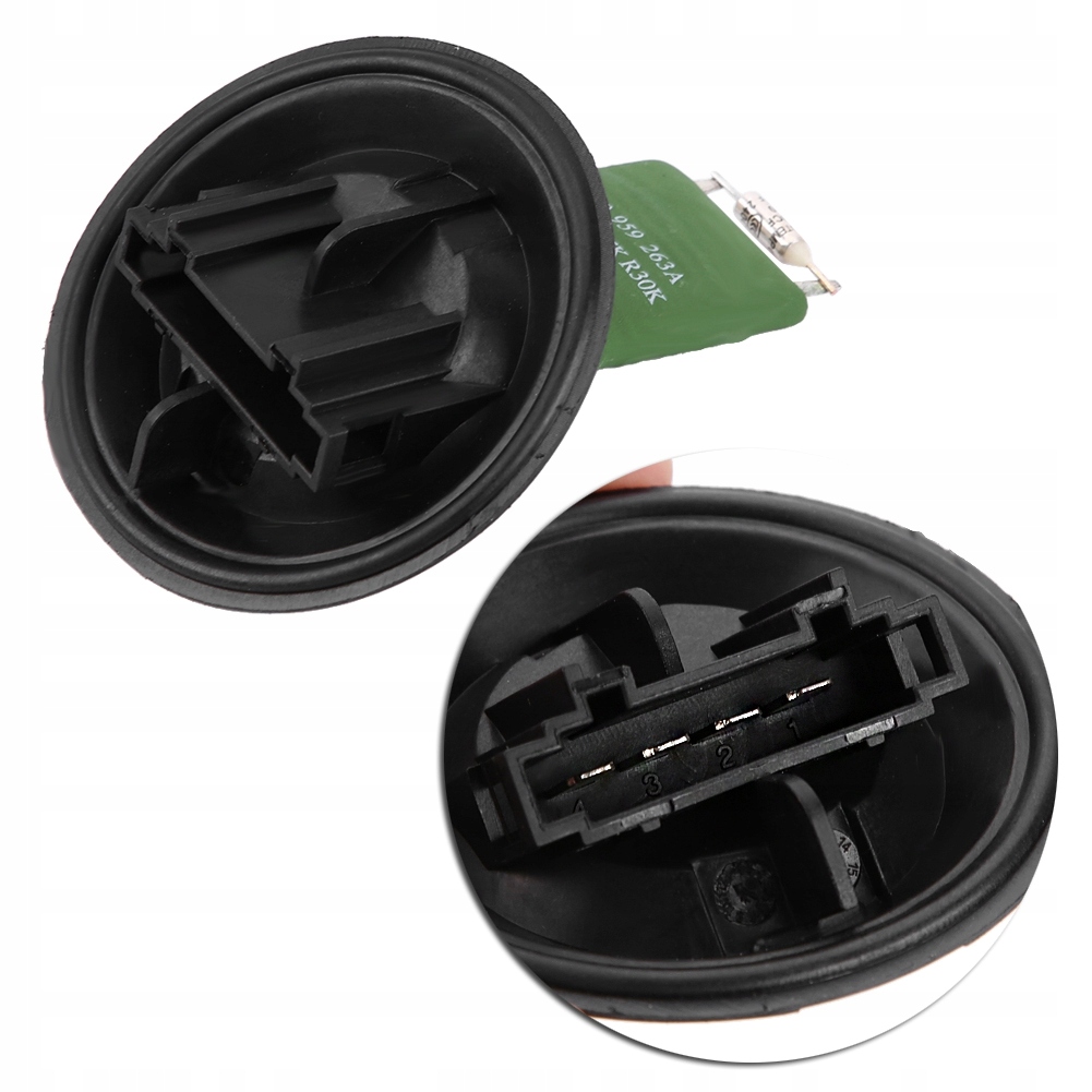 фото №10, Резистор керуючий вентилятор двигуна автомобільний dla audi a1 a2 6q0959263a