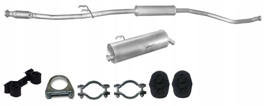 фото №1, Peugeot 206 1.4 2003-06 гаситель комплект система
