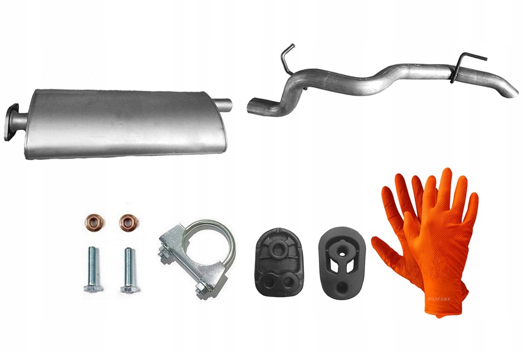 фото №1, Jeep liberty renegade 3.7 od 2003r. гаситель средний + труба выпускная