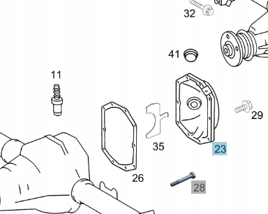 фото №1, Оригінальна кришка корпус заднього міст sprinter