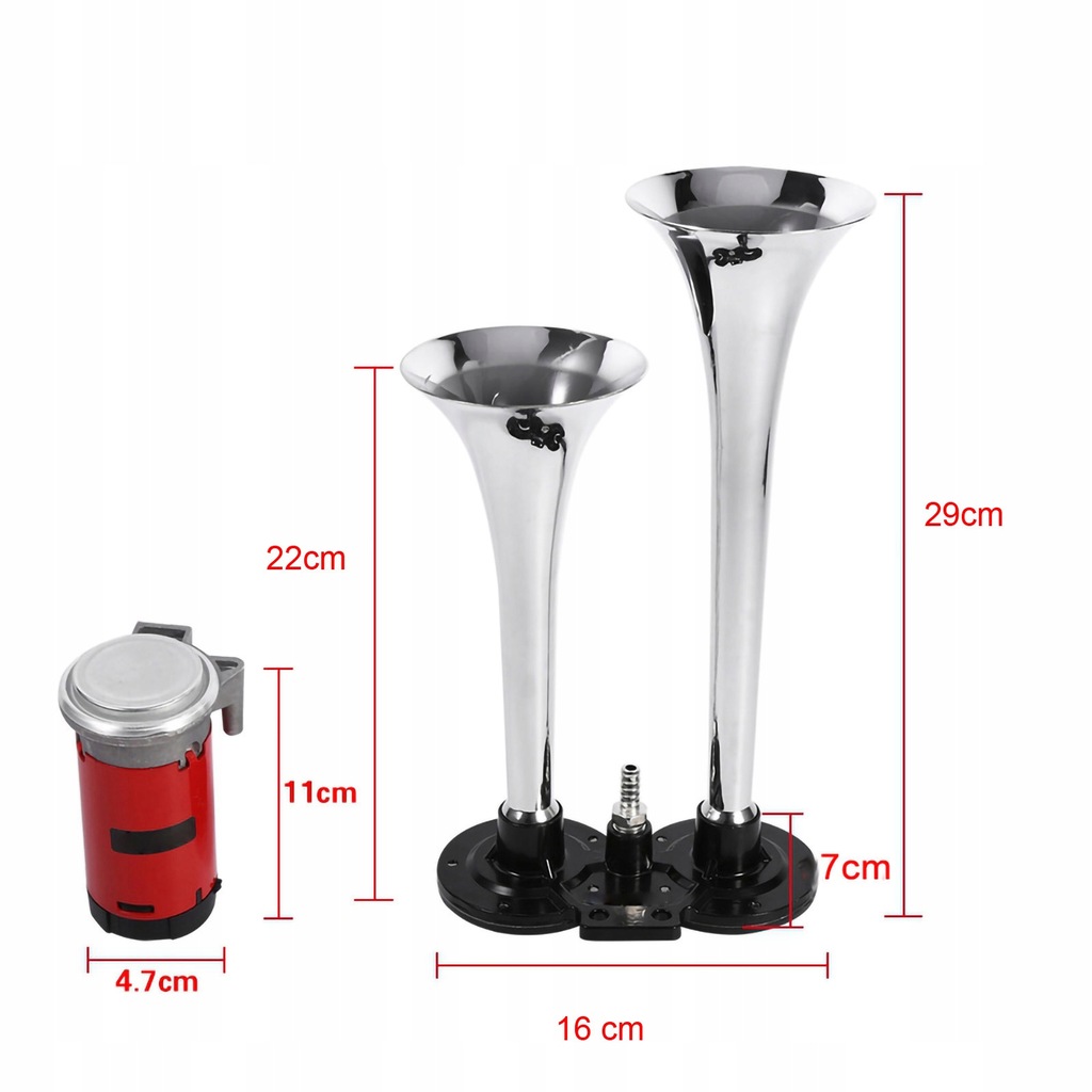 фото №13, Клаксон сигнал гучний сигнал 150db + компресор o