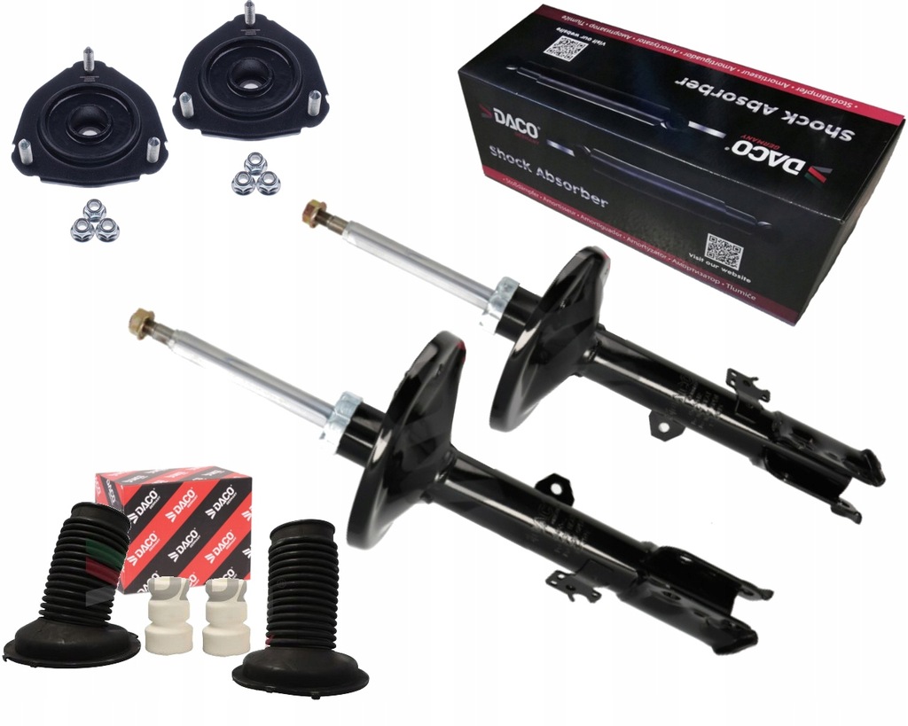 фото №1, Daco 2x амортизаторы + подушки безопасности защита i отбойники toyota rav4 rav-4 ii перед