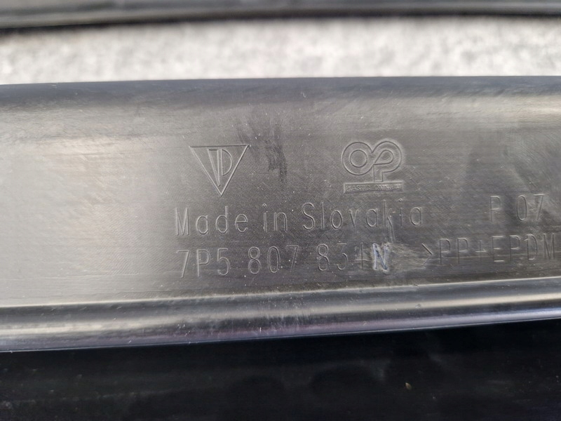 фото №10, Porsche cayenne 7p5 7p5807834n спойлер диффузор бампера задняя