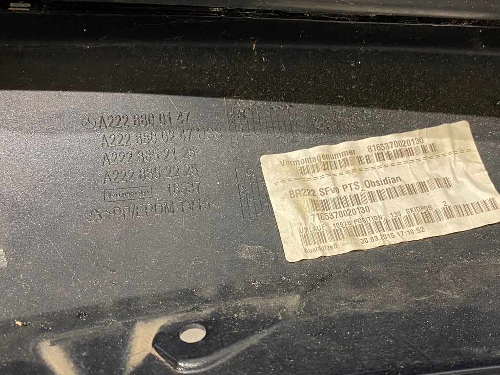 фото №10, Mercedes benz s class передний бампер a2228800147