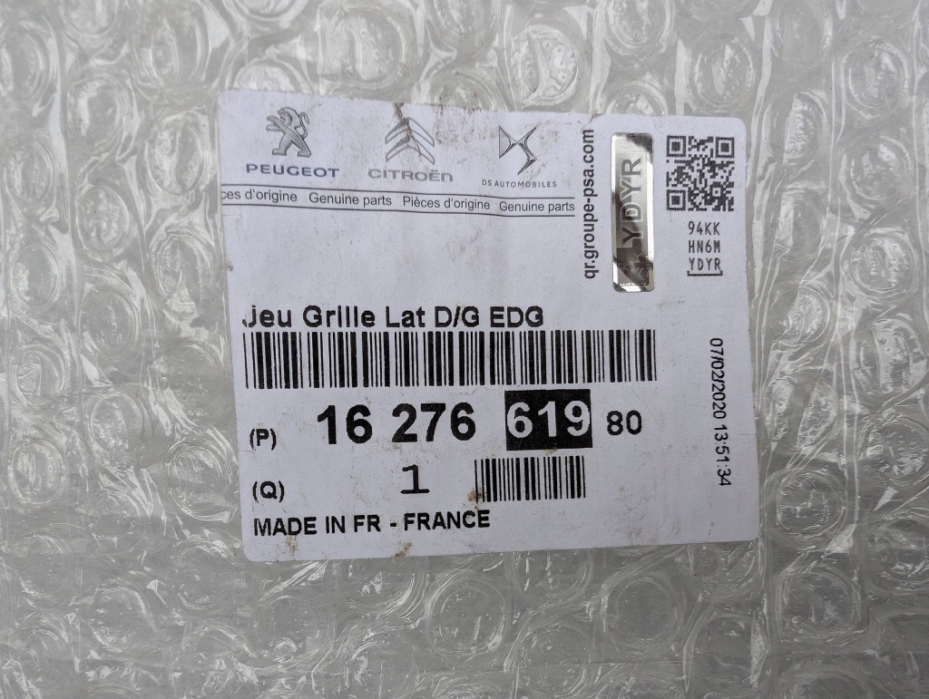 Peugeot 308 ii t9 рестайлинг  17-21r решётка бампера левый перед nowa оригинал Цена