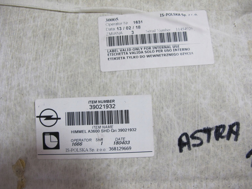 фото №8, Opel astra v k hb 5d потолок люк 2018r