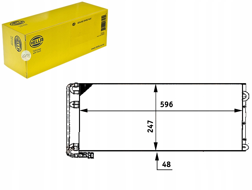 фото №1, Конденсатор радіатор кондиціонера [hella]