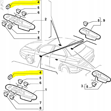 фото №7, Переключатель замка стекло alfa romeo 156 оригинальный номер 71713186