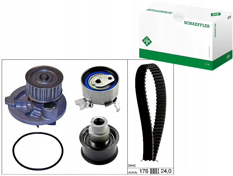 фото №1, Ina комплект - набір ремінь розподільного валу kt1077w1 55305