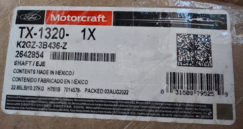 фото №9, Nowa права привідний вал do forda edge 2018- 2,0 fwd