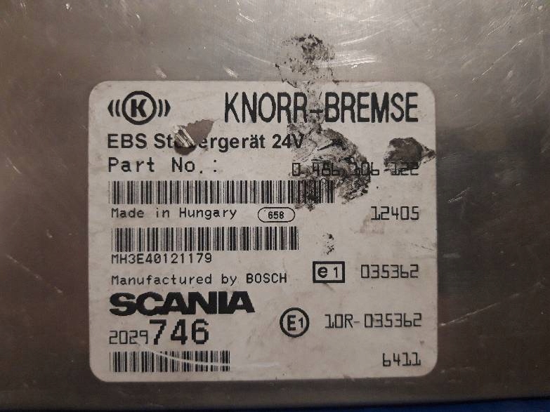 фото №4, Блок управления ebs scania r 2029746 0486106122