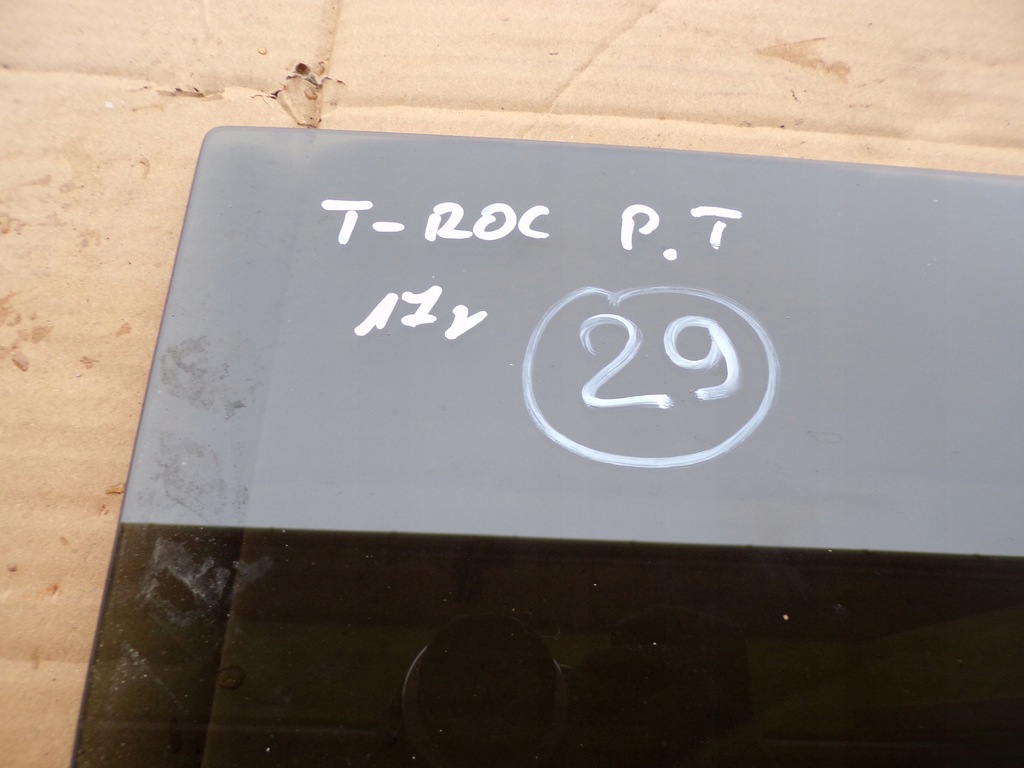 фото №2, Стекло дверь правый задняя vw t-roc 2017r. тонированная