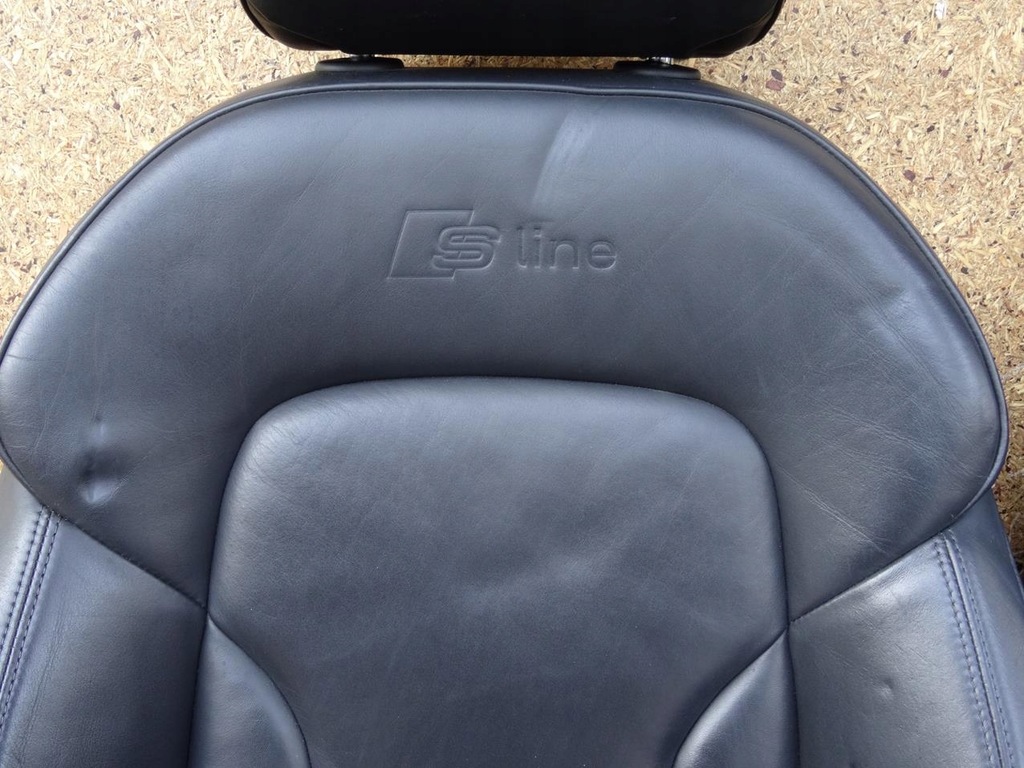 фото №6, Audi q3 8u s-line 11-18 обивка сиденья полная кожа заднее сиденье спинка комплект