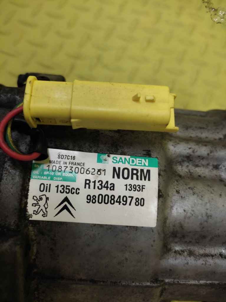Citroen c5 3 3.0 hdi компрессор кондиционера 9800849780 Недорого