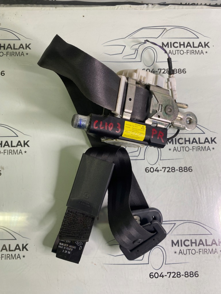 Купити Ремінь безпеки правий перед renault clio 3 європа