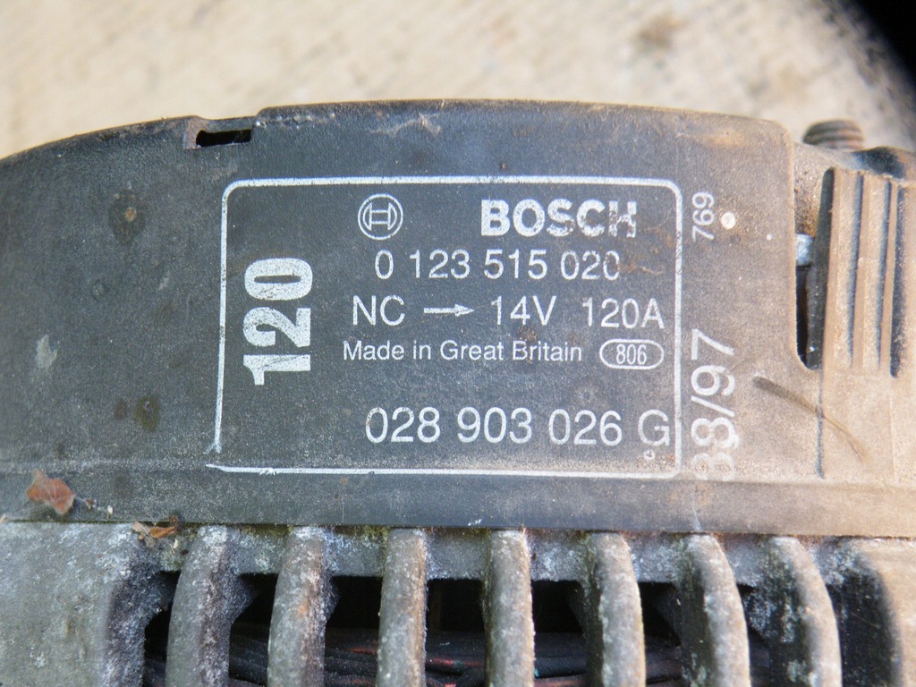 фото №8, Vw sharan 1 golf 3 mk3 seat alhambra i 1.9 tdi генератор 028903026g