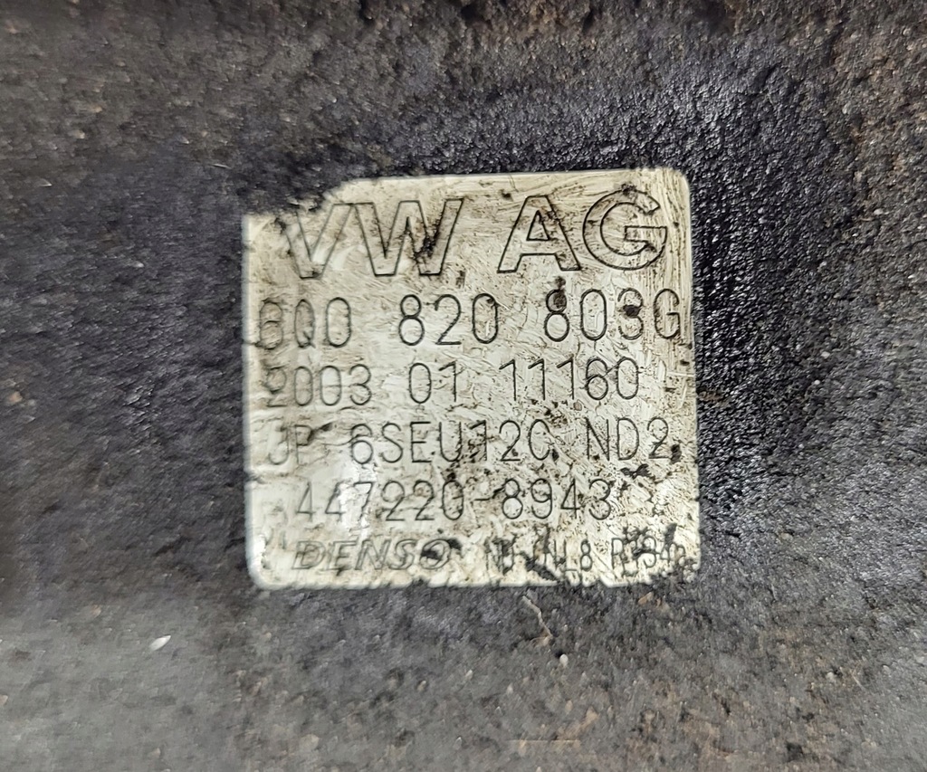 фото №4, Компресор кондиціонера seat ibiza iii 6l 1,2 6q0820803g