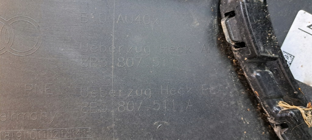 Audi a5 b10 2024- 8b3807511a бампер задній задній оболонка оригінал Київ