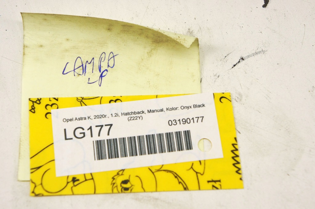 фото №8, Lg177 opel astra k v лампа фара лівий перед