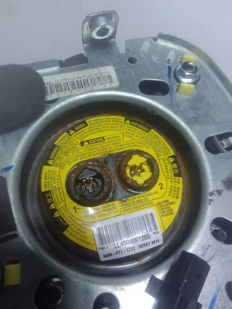 фото №9, Jeep wrangler jk 07-18 подушка подушка безпеки водія p1qp31dx9am usa