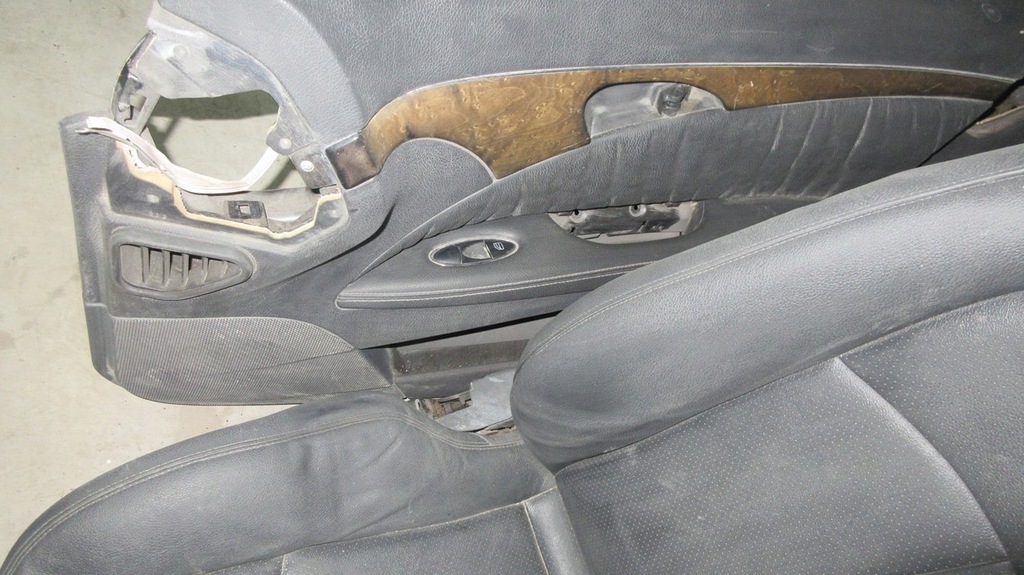 фото №9, Mercedes w211 сидіння сидіння оббивка шкіра czarna kombi