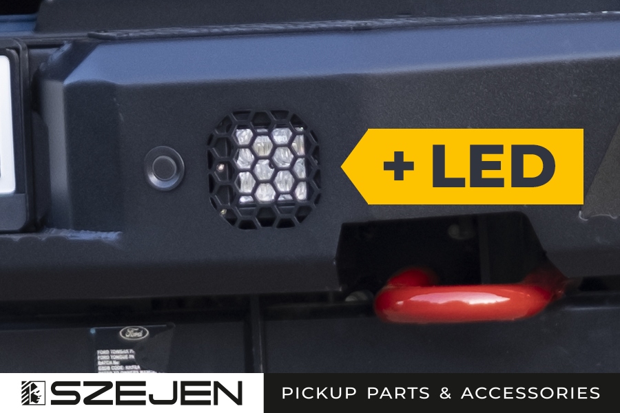 фото №8, Бампер задний стальной + led ford ranger 2015-2022